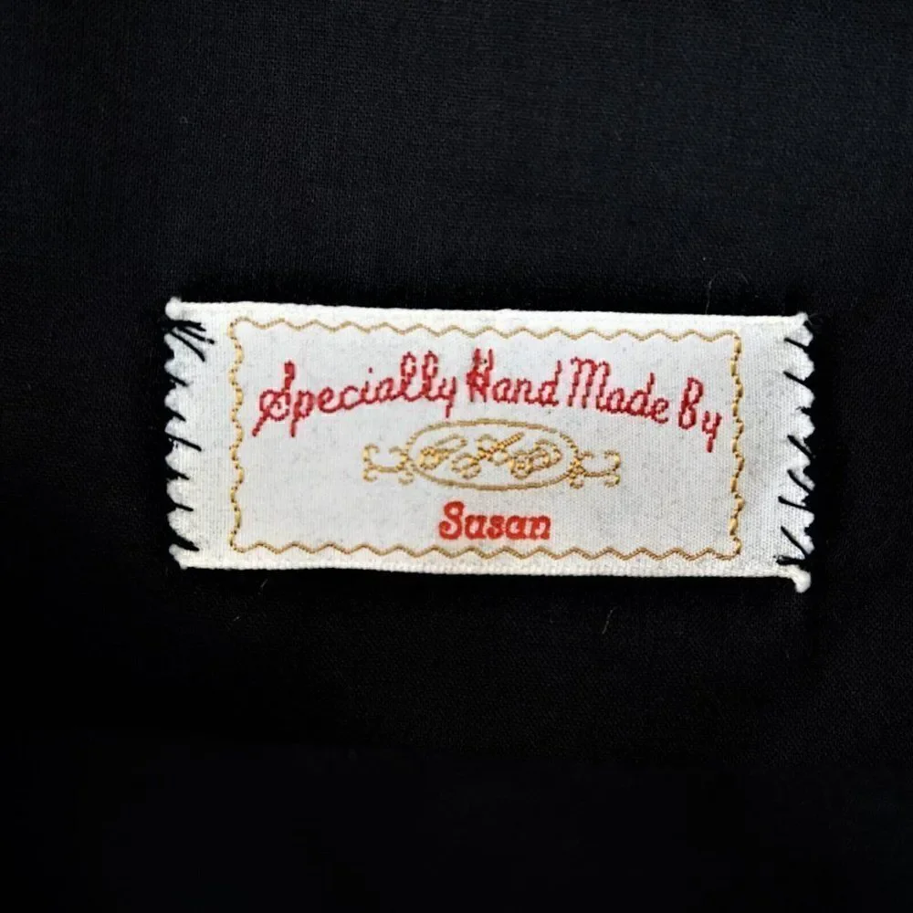 Vintage Black Velvet Jewelry Bag Specially Hand Made By Susan Storage Envelope